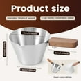thumbnail image 2 of Sutowe 2 Pcs Espresso Measuring Cup 120ml Stainless Steel Espresso Shot Cup with Wood Handle and Double Scale for Home Kitchen Coffee Shop, 2 of 7