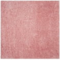 thumbnail image 3 of SAFAVIEH Polar Abbot Solid Plush Shag Area Rug, Light Pink, 6'7" x 6'7" Square, 3 of 7
