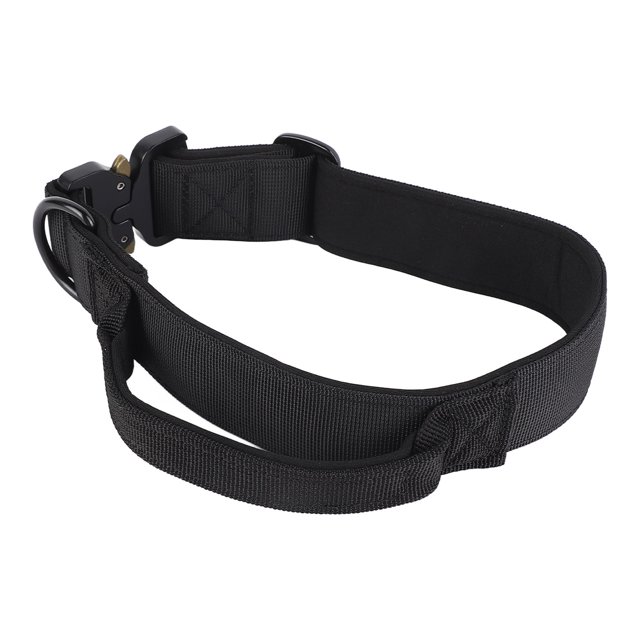Pet Dog Collar, Dog Control Collar Polyester Safe Alloy Buckle Adjustable For Large Dogs Black,OD Green,Light Blue