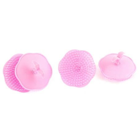 Hair Clean Head Care Scalp Massage Shampoo Brush Comb Pink (Best Way To Clean Hair Brushes)
