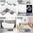 thumbnail image 5 of Kitchen Floor Mat 2 Sets Carpet Floor Mat Kitchen Mat Bathroom Mat Living Room Mat Bedroom Mat Absorbent Delicate Fabric No Ball The Dog and The Butterfly, 5 of 7