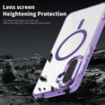 thumbnail image 7 of ELEHOLD Clear Magnetic Phone Case for Samsung Galaxy A56 5G, Compatible with Wireless Charging Slim Translucent Matte Back Shockproof Anti-Fingerprint Cover for Samsung Galaxy A56 5G,Purple, 7 of 7