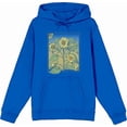 thumbnail image 4 of Sunflower Frame Long Sleeve Blue Adult Hooded Sweatshirt-3XL, 4 of 6