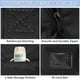 thumbnail image 4 of WELIDAY - Bolsa de viaje acolchada para asiento de coche compatible con Doona, bolsa de viaje para asiento de coche infantil, bolsa plegable para puerta de coche para avi&oacute;n (negro), 4 of 8