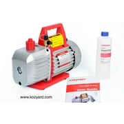 Kozyard 5CFM 2-Stage Rotary Vane Vacuum Pump ( 40Micron, 1/2HP) for HVAC/Auto AC Refrigerant Recharging