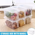 thumbnail image 3 of New Kitchen Food Storage Container Case Refrigerator Crisper Box with Handle Multifunctional, 3 of 6
