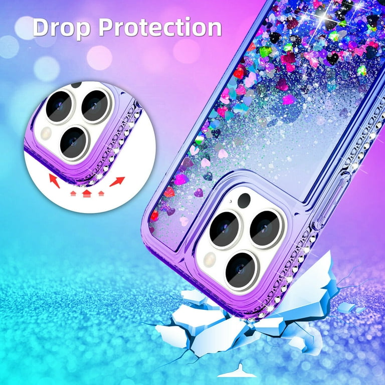 for iPhone 13 Mini PRO Max Bling Case Luxury Square Bling Diamond Glitter  Soft Trunk Cover with Finger Ring Grip Kickstand Phone Skin Purple Case  Holder - China iPhone 5 5s Se