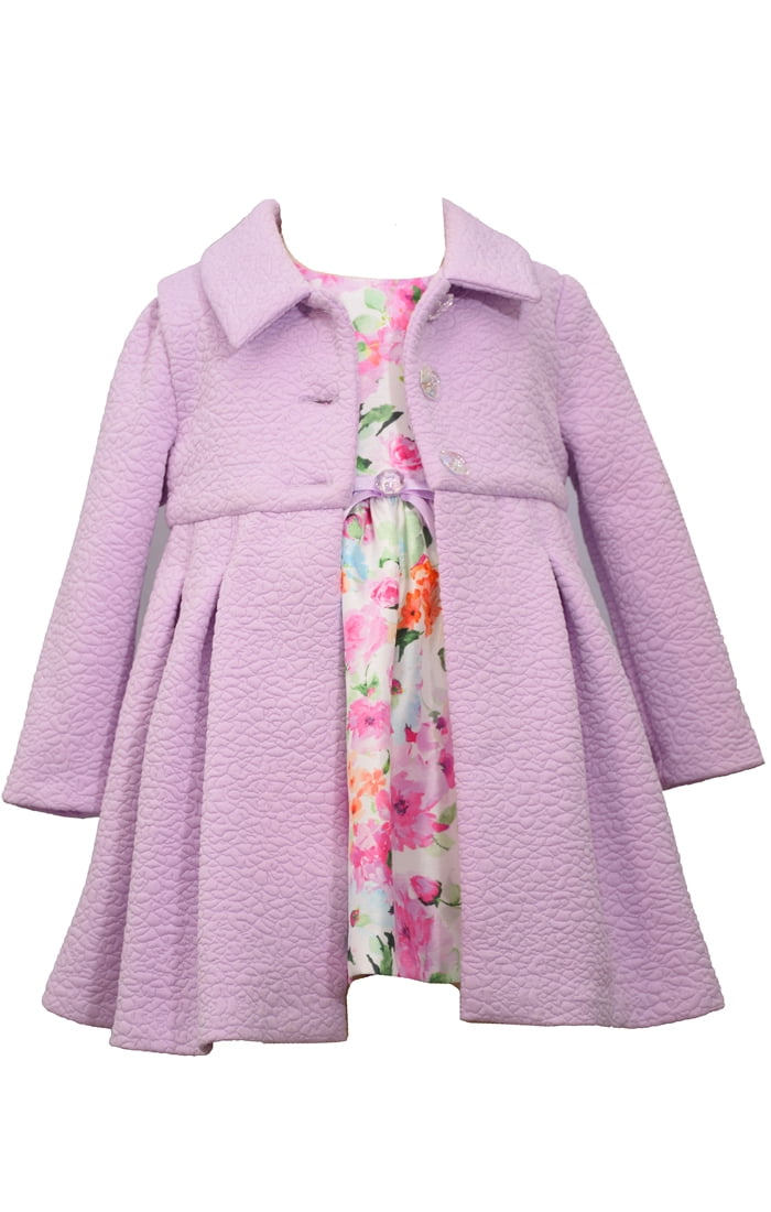 Details about   Bonnie Jean Girls Spring Easter Aqua Texture Coat & Dress Set 4 5 6 6X New 