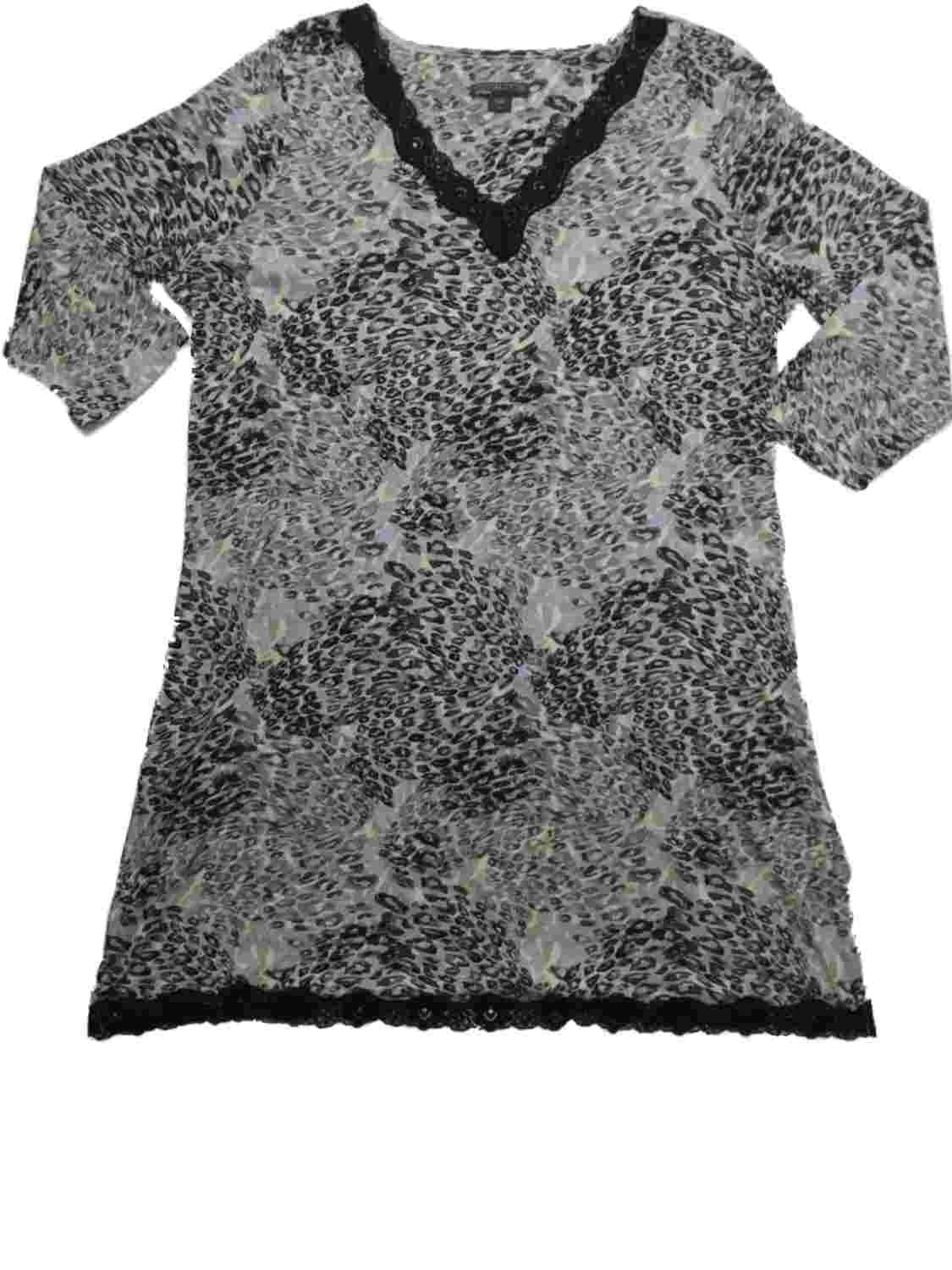 leopard print sleep shirt