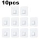 thumbnail image 1 of Ganchos de pared transparentes autoadhesivos fuertes, perchas de almacenamiento para cocina y baño, ventosa, soporte de carga pesada, 10 Uds., 1 of 1