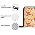 thumbnail image 4 of Pofeuu Cute Foxes Print Oven Mitts and Pot Holders 4 pcs Set,High Heat Resistant 500 Degree Extra Thicken Long Kitchen Cotton Oven Glove for Cooking, 4 of 6