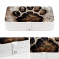 thumbnail image 4 of Paw Print Premium PU Leather Jewelry Box Organizer with Removable Compartment and Portable Bracelet Holder, 4 of 6