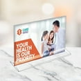 thumbnail image 4 of Top Loading Clear Acrylic T-Frame Sign Holder 11" Wide x 8.5'' High-Horizontal, 10-Pack, 4 of 6