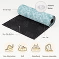 thumbnail image 6 of Hallway Runner Rug 2'x6', Mint Green Ocean Waves Kitchen Runner Rugs Non-Slip Carpet Mats, Summer Sea Coastal Bedside Rugs Runners Washable Floor Carpet for Bathroom Laundry Room, 6 of 8
