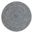 thumbnail image 2 of BNM Indoor/ Outdoor Multihued Rug, 6' Round, Denim Blue- White, 2 of 6