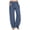 Blue, variant on WIZUTIZ Palazzo Pants for Women Plus Size Comfy Trendy Loose Wide Leg Sweatpants Elastic Stretch High Rise Palazzo Pants Solid Drawstring with Pockets Pants Tiktok Trend Items Outdoor Blue