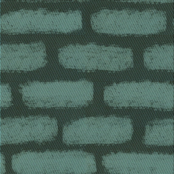 Ahgly Company Machine Washable Indoor Square Transitional Green Area Rugs, 6' Square