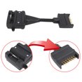 thumbnail image 4 of 7pin Flat Socket To 12pin Flat Plug Trailer Adapter, Heavy Duty Trailer Connector Brass Terminals  for Boat for RV, 4 of 7
