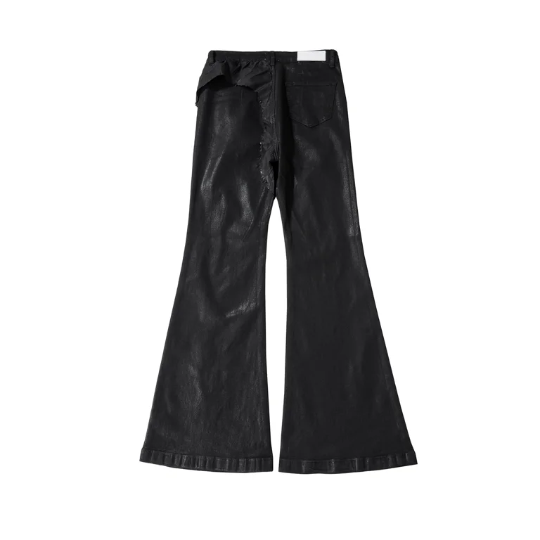 Y2k Streetwear Wax Leather Strecth Jeans Men and Women Ropa Y2k Streetwear Wax Leather Strecth Jeans Men and Women Ropa
