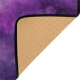 thumbnail image 4 of 36x24in Area Rug Machine Washable Floor Mats Skid-Resistant Backing Carpet for Home Kitchen Bedroom Purple and Black Tie-dye Texture, 4 of 7