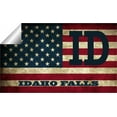 thumbnail image 2 of Idaho Falls ID Idaho Bonneville County Vintage US Flag Decal Bumper Sticker 3M Vinyl 3" x 5", 2 of 3