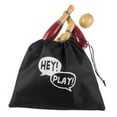 thumbnail image 5 of Lawn Bowling Game/Skittle Ball- Indoor and Outdoor Fun for Toddlers, Kids, Adults –10 Wooden Pins, 2 Balls, and Mesh Bag Set by Hey! Play! (8 Inch), 5 of 7