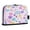 Pink and Purple Flowers, variant on Standing Pencil Case with Base Large Capacity Stationery Pouch Pen Bag with Zipper for Women Men Peach Fruit Pattern