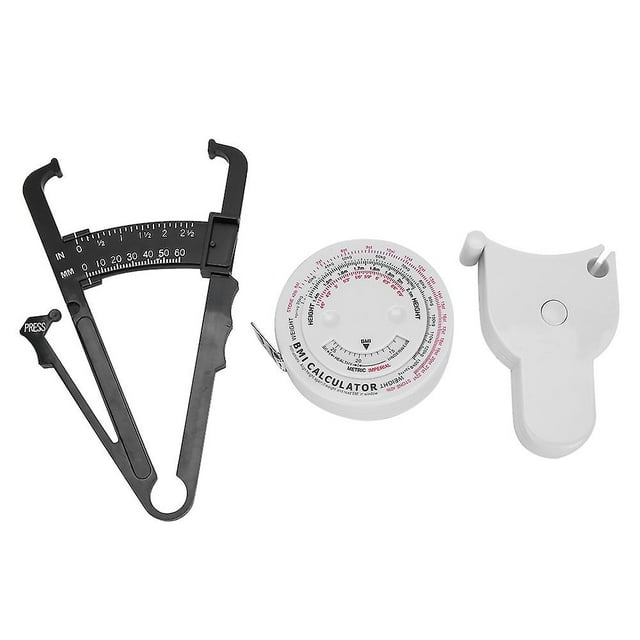 Body Fat Tester, Retractable Waist Measuring Tape, BMI Measuring Tool, Caliper for Weight Loss