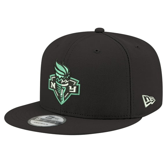 Unisex New Era Black New York Liberty Logo 9FIFTY Snapback Hat