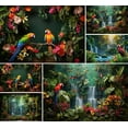 thumbnail image 2 of Photography Background Safari Rainforest Jungle Tropical Parrot Kid Birthday Party Portrait Decor Backdrop Photo Studio, 2 of 7