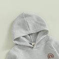thumbnail image 5 of Okbabeha Toddler Baby Girl Boy Outfit Embroidery Rainbow Long Sleeve Hoodie With Elastic Waist Sweatpant Fall Winter Clothes, 5 of 7