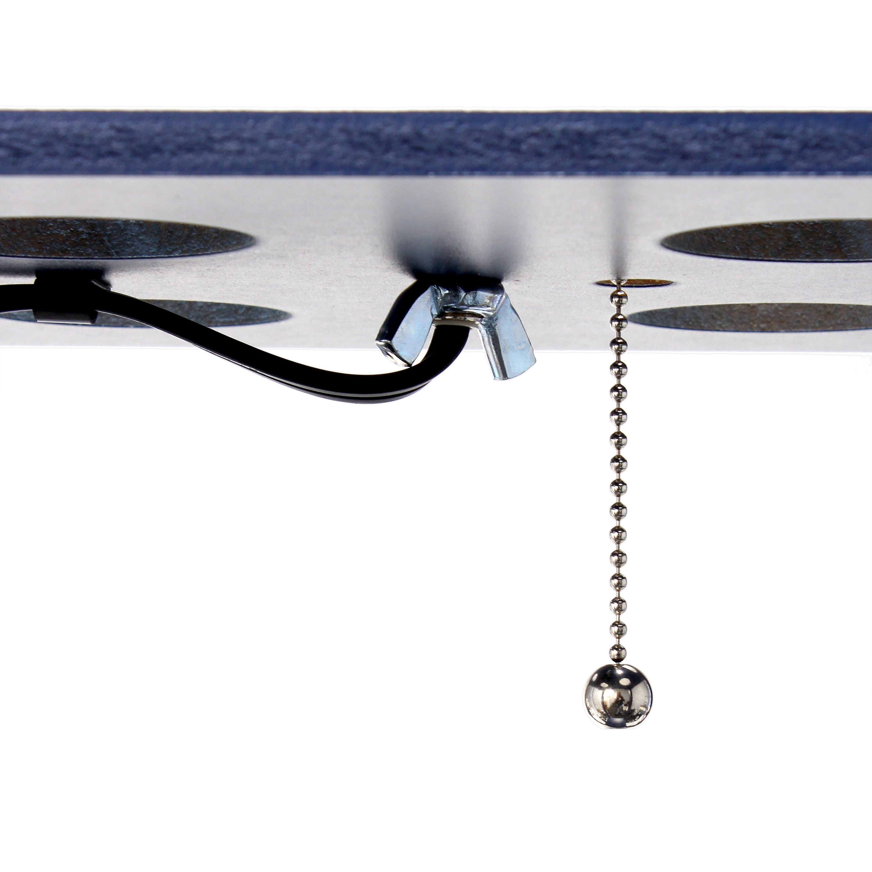 Creekwood Home 62.5" Contemporary 3-Tier Storage and Display Floor Lamp, Navy Blue