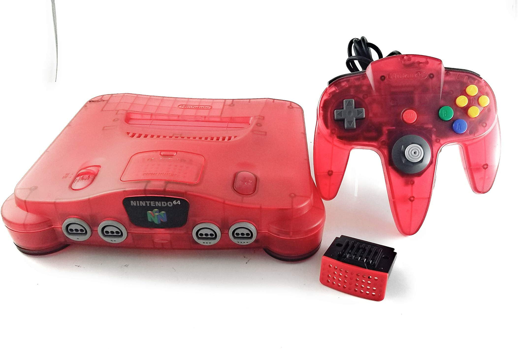 Watermelon Red Nintendo 64 Console System N64 Refurbished
