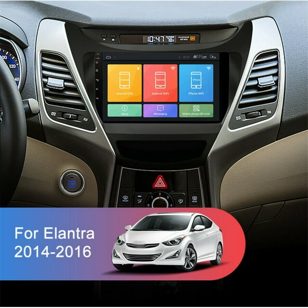 For 2014 16 Hyundai Elantra Car Radio Head Unit 9 Android 9 1 Gps Navigation Touch Screen Phone Mirror Link Walmart Com Walmart Com