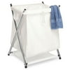 Whitmor Chrome & Canvas Folding Hamper