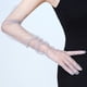 thumbnail image 5 of Guantes de tul con lunares negros para mujer, para cenas, para el verano, con dedos completos, sexys, para fotos, 5 of 5