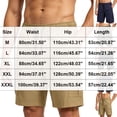 thumbnail image 3 of Men's Relaxed Fit Cargo Shorts, Elastic Drawstring Waist Shorts with Multi-Pockets and Quick Dry Fabric Outdoor Hiking Black 3XL, 3 of 5