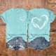 thumbnail image 2 of Tops Cortos para Mujeres Casual Impreso Cuello Redondo, Camiseta Ligera de Manga Corta para Diario, Fiesta Y Verano de Primavera, 2 of 3