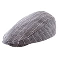 thumbnail image 1 of Sombrero de formal para Sombrero de clásico ligero Elástico para hombre Sombrero de bebé Gorra de conductor Hombres Sombrero , Raya gris L Yotijar  Boina clásica, 1 of 3
