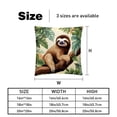 thumbnail image 5 of Sloth Elegant Velvet Throw Pillow Covers and Inserts - Set of 2, Available in 16x16, 18x18, 20x20 Inches for Home Decor, Unique Patterns for Sofa, 5 of 6