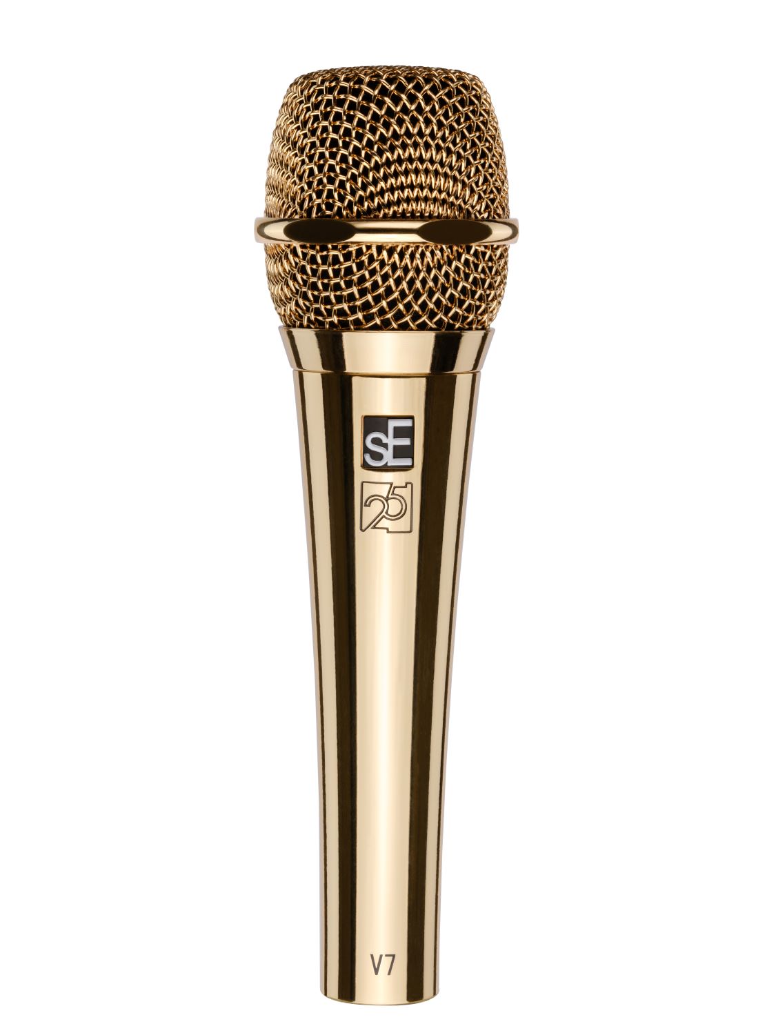 sE Electronics V7 Studio-Grade Supercardioid Handheld Microphone - 25th Anniversary Gold