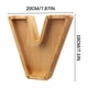 thumbnail image 5 of Lata de ahorro de madera con letras en inglés y cristal transparente., 5 of 6