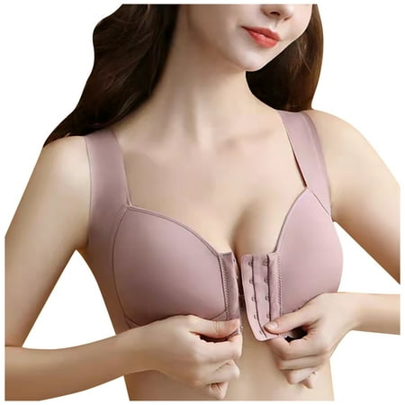 

HHei_K Women Solid Color Bra charming No Steel Rims Vest Beautiful Back Adjustable Underwear