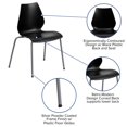 thumbnail image 2 of HERCULES Series 770 lb. Capacity Black Stack Chair with Lumbar Support and Silver Frame, 2 of 9