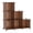 Cocoa Brown, variant on Black 6-Cube Stackable Plastic Closet Organizer Shelving for Bedroom Home Storage