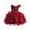 Brick Red, variant on Girls A-Line Dresses Elegant Dress For Girls Formal Gown With Sash Toddler Party Attire For Birthday Celebration And Holiday Events Idea For Sizes 9-10 Years