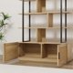 thumbnail image 4 of Estantería de Ratán de 71.1" y 5 Niveles – Gabinete con Puertas – Estantería Grande de Madera para Granja – 7 Estantes Abiertos – Almacenamiento Moderno, 4 of 8