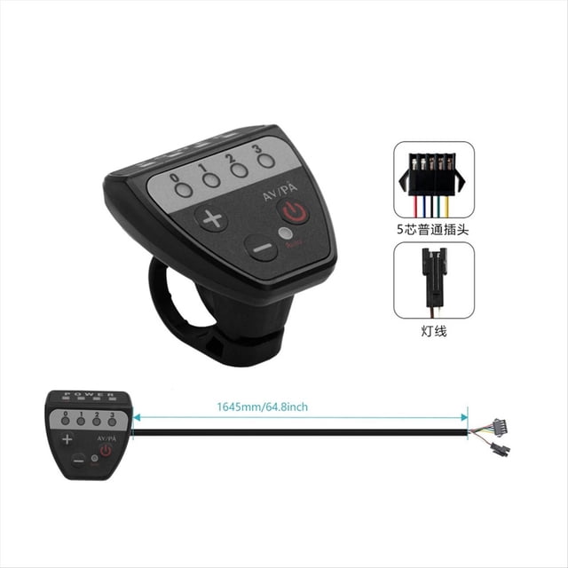 Electric Bicycle 36V48V LED G20 Meter Control Panel Display for Ebike 5 Pin SM Plug Connector
