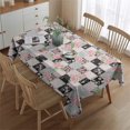 thumbnail image 2 of Pioneer Flower Floral Print Pattern Rectangle Tablecloth 60"x84", Waterproof Polyester Table Cloth, Wipeable Spillproof for Dining Camping Indoor Outdoor, 2 of 5