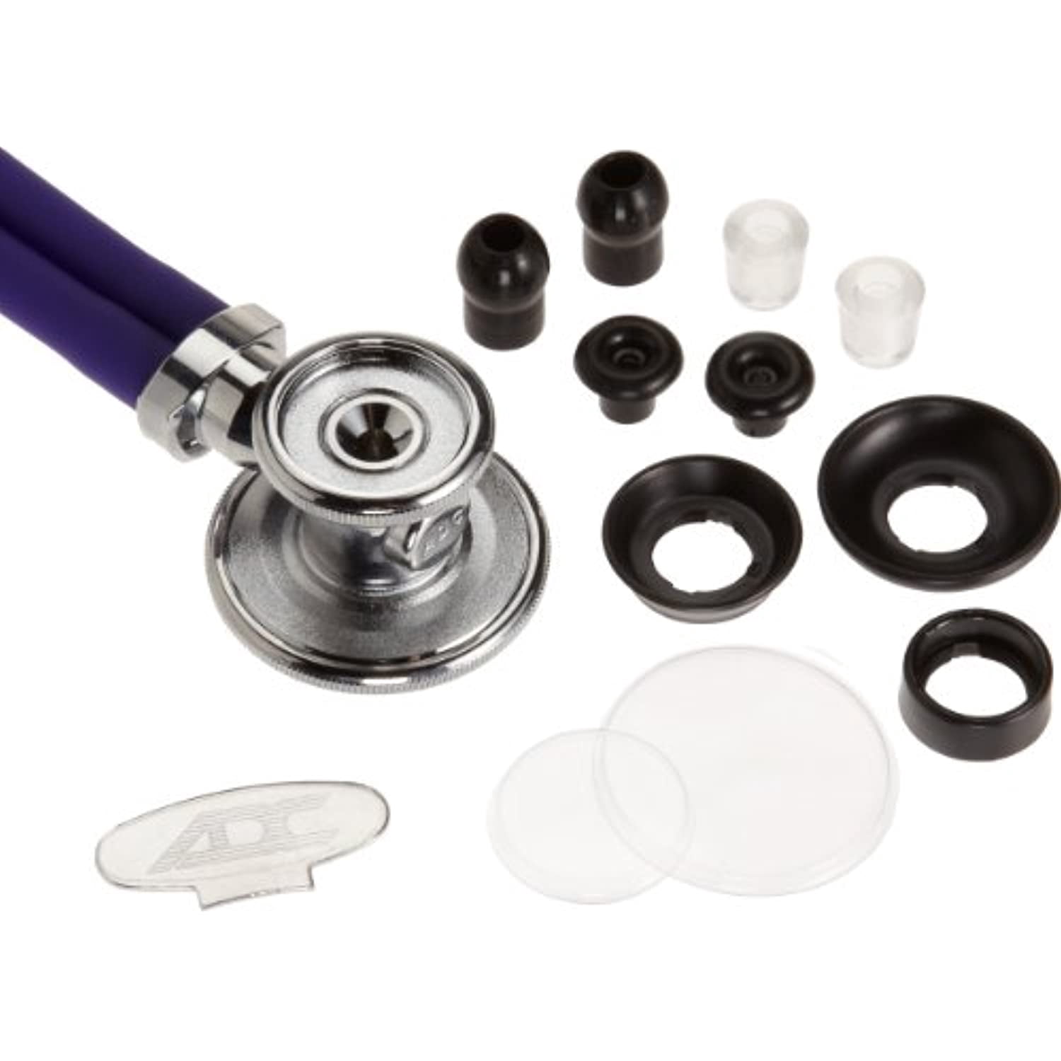 ADC Pro's Combo I Adult Pocket Aneroid/Scope Set with Prosphyg 788 Blood Pressure Sphygmomanometer, Adscope Sprague 641 Stethoscope, and Matching Nylon Carrying Case, Violet
